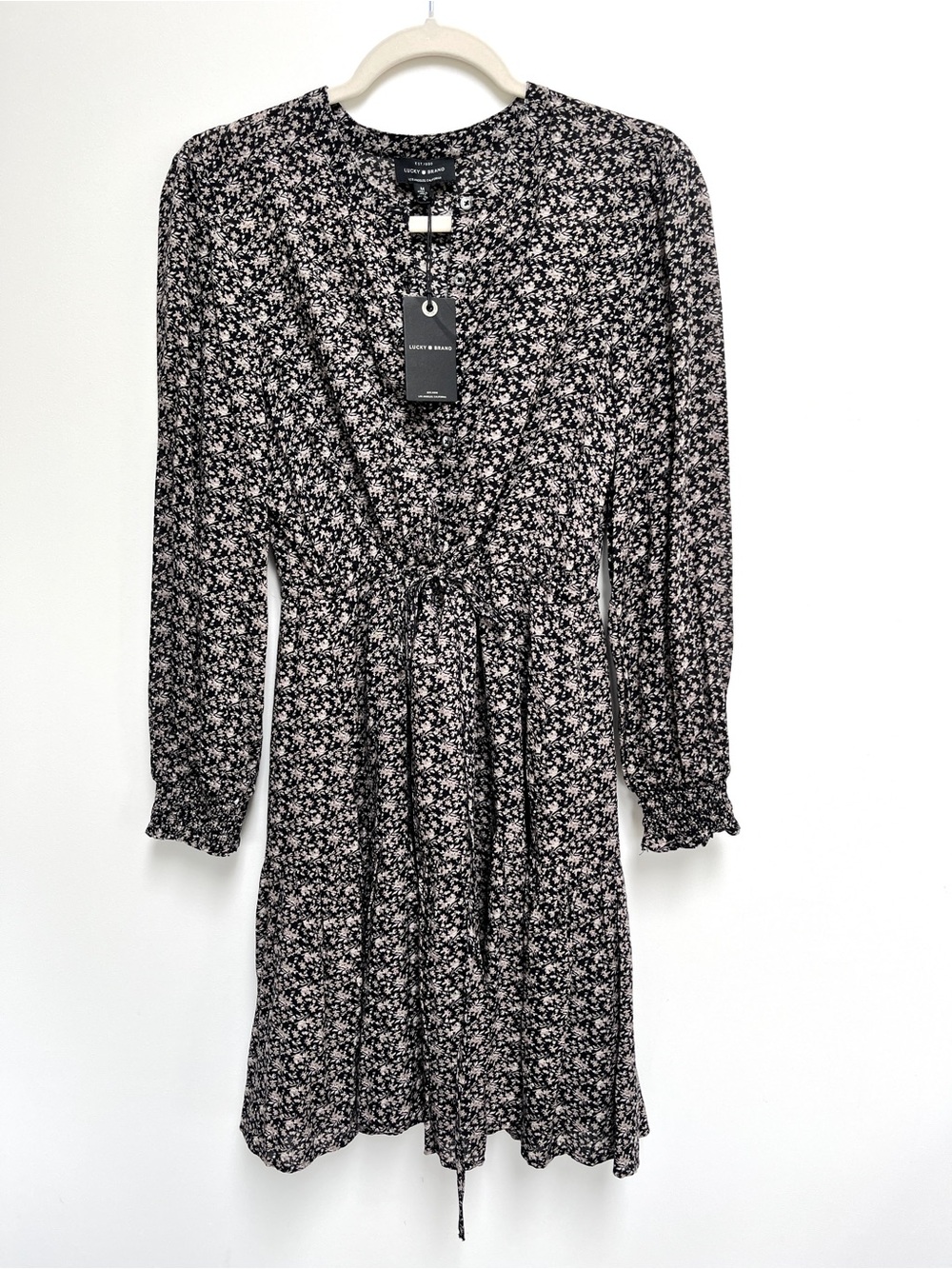 Lucky Brand, floral mini dress, new with tags, size Medium